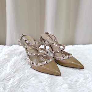 Valentino Dark Brown Ankle Strap Heels
