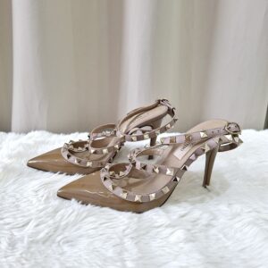 Valentino Dark Brown Ankle Strap Heels