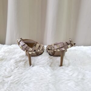 Valentino Dark Brown Ankle Strap Heels