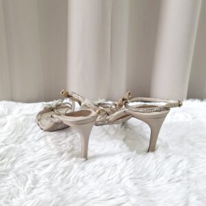 Rene Caovilla Satin/Crystal Honey Heels