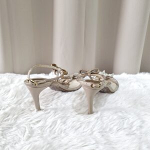 Rene Caovilla Satin/Crystal Honey Heels