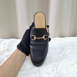 Gucci Black Horsebit Slip On