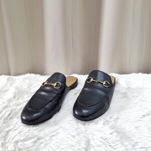Gucci Black Horsebit Slip On