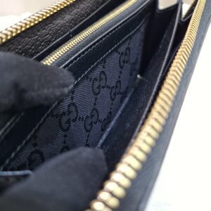 Gucci Black All Zip Long Wallet