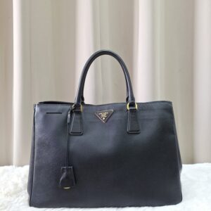 Prada Galleria Saffiano Black Tote Bag #180