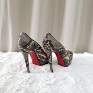 Christian Louboutin Grey Phyton Leather Pump