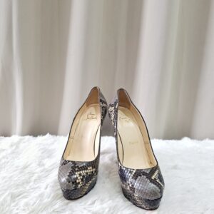 Christian Louboutin Grey Phyton Leather Pump