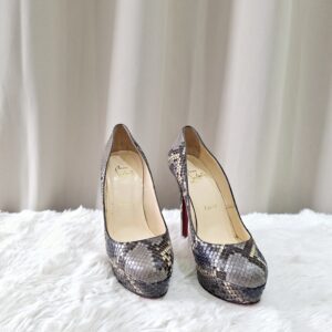 Christian Louboutin Grey Phyton Leather Pump