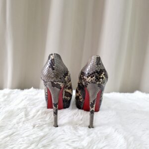 Christian Louboutin Grey Phyton Leather Pump