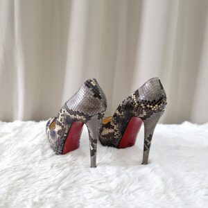 Christian Louboutin Grey Phyton Leather Pump