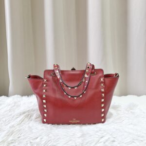 Valentino Garavani Rockstud Red Small Two Way Bag
