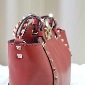 Valentino Garavani Rockstud Red Small Two Way Bag