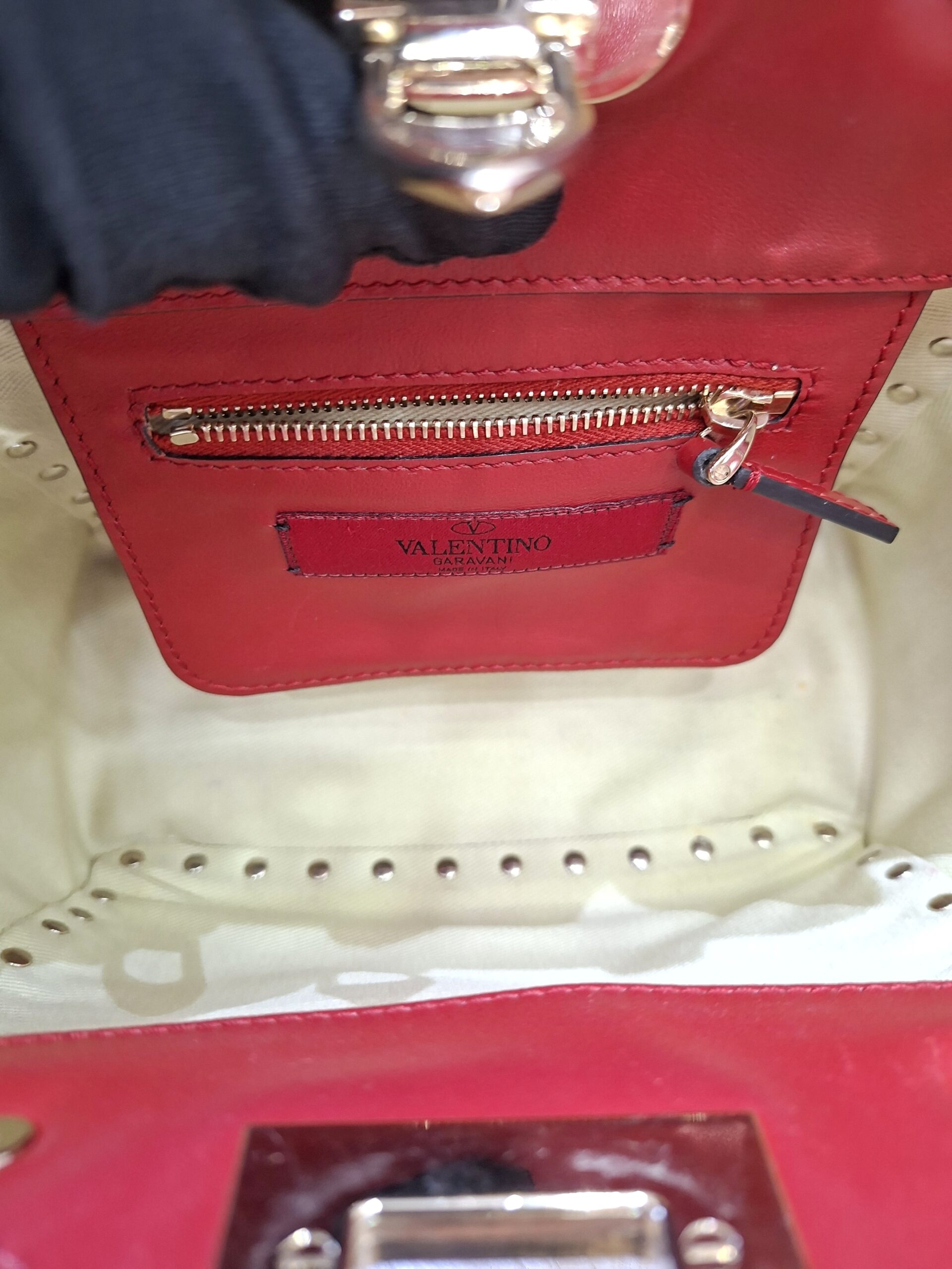 Valentino Garavani Rockstud Red Small Two Way Bag Valentino Garavani Rockstud Red Small Two Way Bag