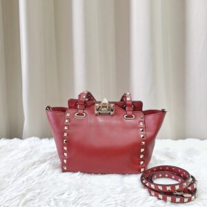 Home Valentino Garavani Rockstud Red Small Two Way Bag