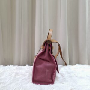 Hermes Herbag Pink Canvas