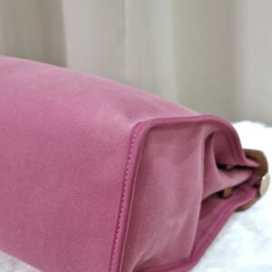 Hermes Herbag Pink Canvas