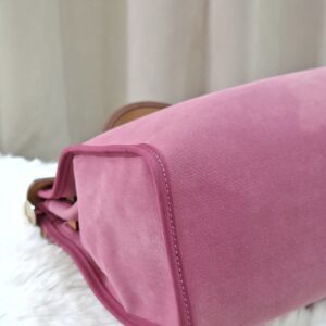 Hermes Herbag Pink Canvas