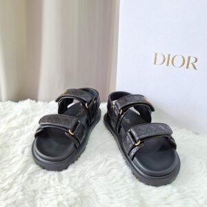 Home Brand New Christian Dior Dioract Sandals Black