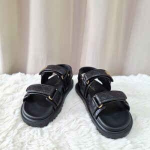 Brand New Christian Dior Dioract Sandals Black