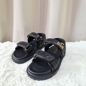 Brand New Christian Dior Dioract Sandals Black