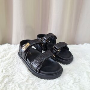 Brand New Christian Dior Dioract Sandals Black