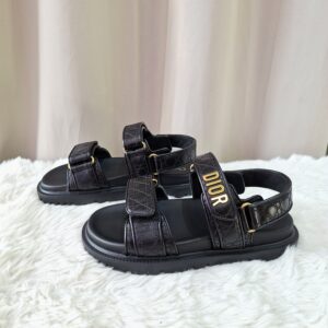 Brand New Christian Dior Dioract Sandals Black
