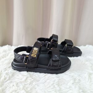 Brand New Christian Dior Dioract Sandals Black