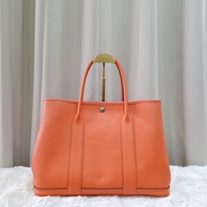Home Hermes GPT 36 Bag Orange PHW Stamp X GS 001 HI