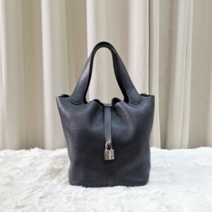 Hermes Picotin 22 Noir PHW