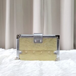 LV Metallic Gold/Silver Petite Malle Bag