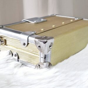 LV Metallic Gold/Silver Petite Malle Bag