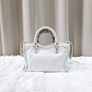 Balenciaga Classic City Scarf Nano White