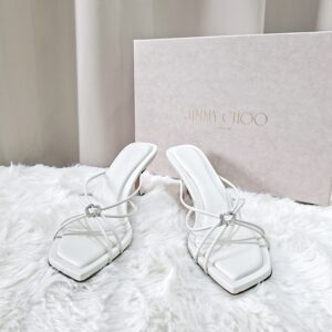Jimmy Choo Indiya Mule White