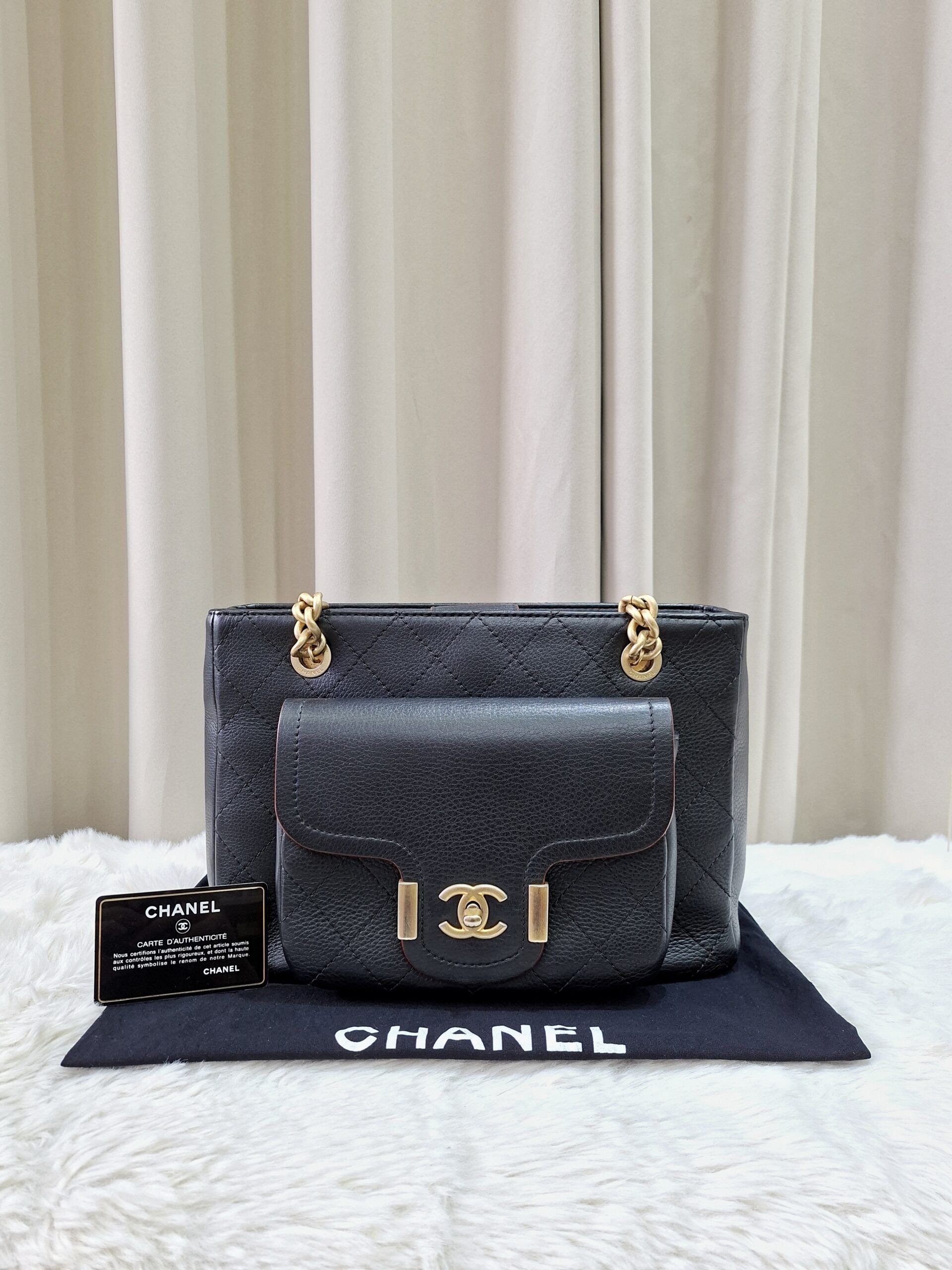 Chanel Archi Chic Shopping Tote Bag Black Chanel Archi Chic Shopping Tote Bag Black