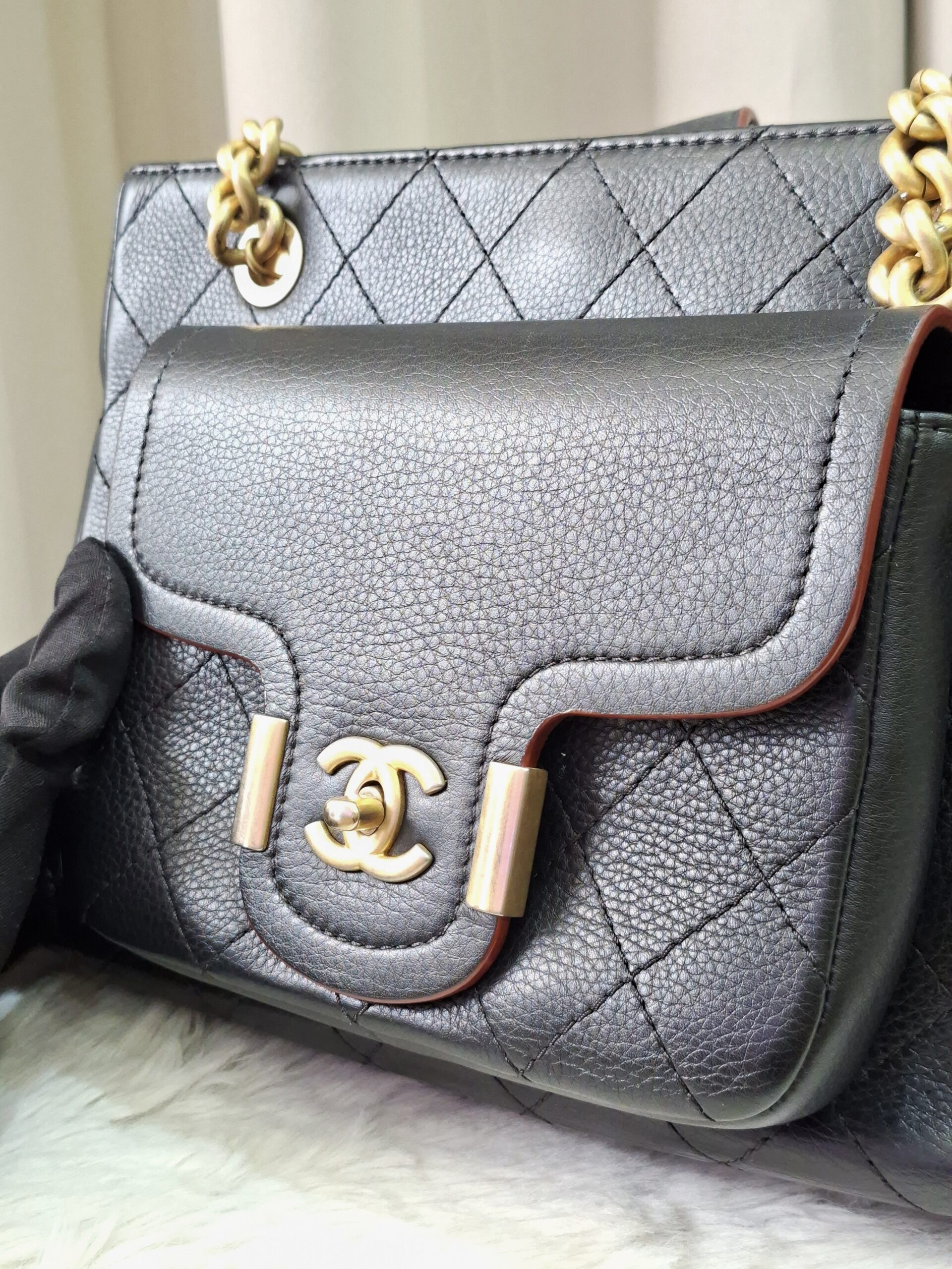 Chanel Archi Chic Shopping Tote Bag Black Chanel Archi Chic Shopping Tote Bag Black