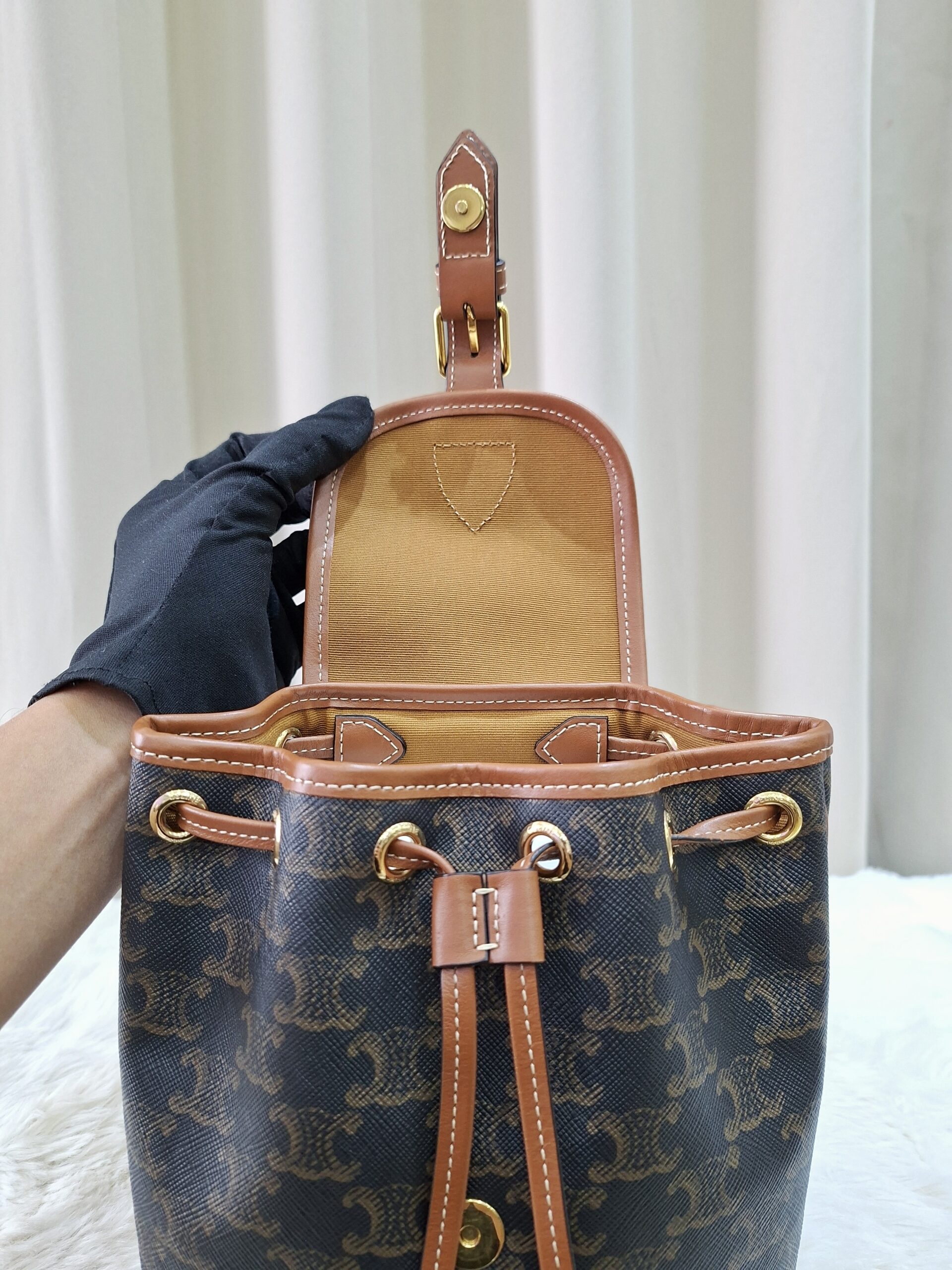 Celine Mini Folco Backpack Celine Mini Folco Backpack