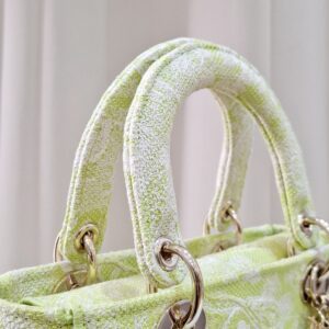 Christian Dior Medium Lady D-Lite Bag Lime Green