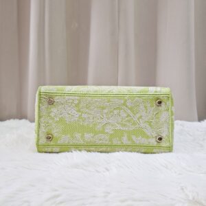 Christian Dior Medium Lady D-Lite Bag Lime Green
