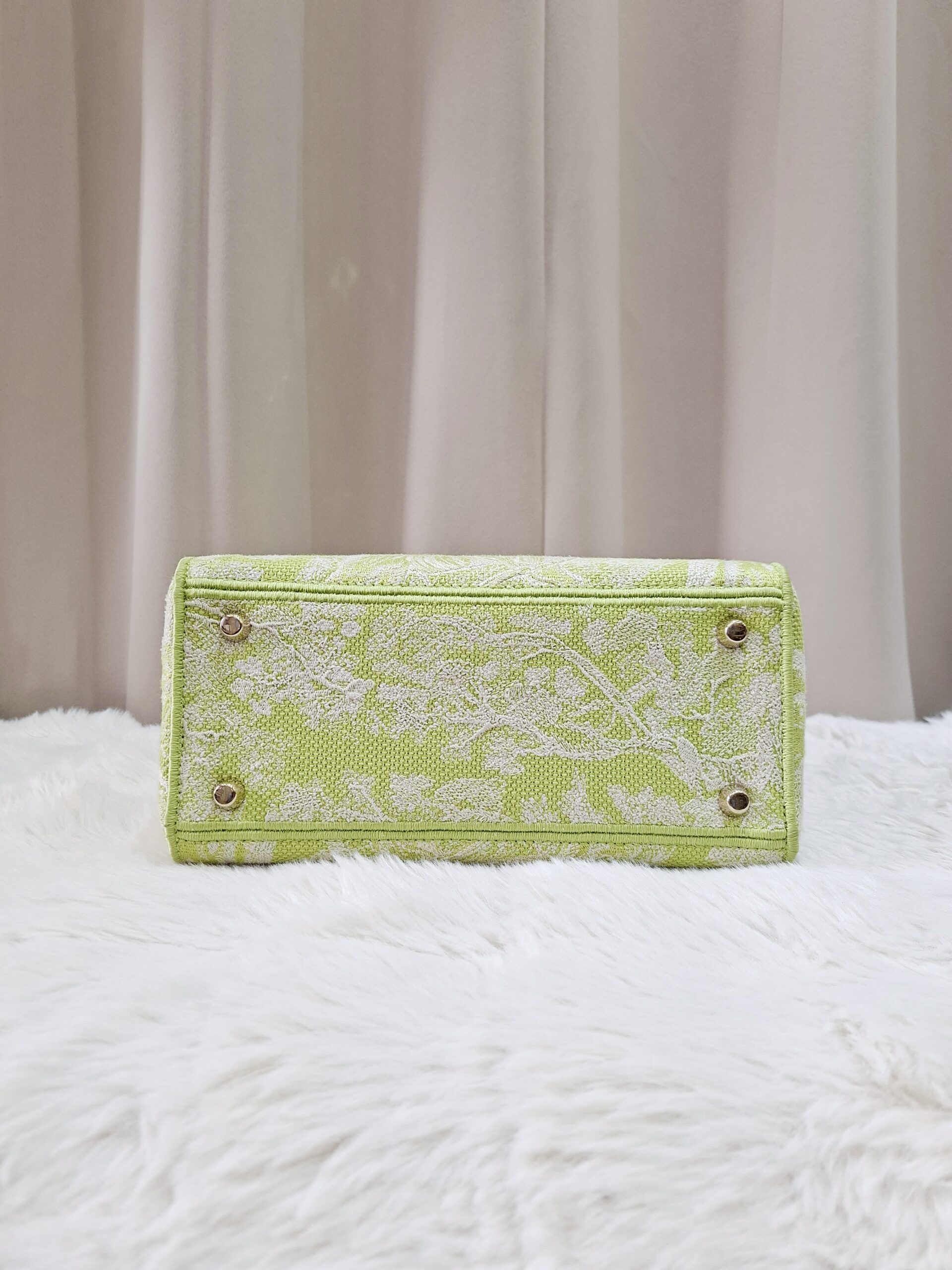 Christian Dior Medium Lady D-Lite Bag Lime Green Christian Dior Medium Lady D-Lite Bag Lime Green