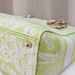 Christian Dior Medium Lady D-Lite Bag Lime Green