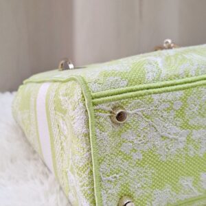 Christian Dior Medium Lady D-Lite Bag Lime Green