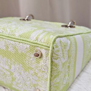 Christian Dior Medium Lady D-Lite Bag Lime Green