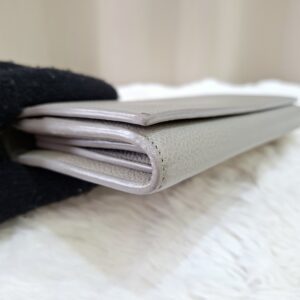 YSL Flap Long Wallet Grey