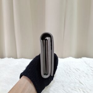 YSL Flap Long Wallet Grey