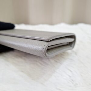 YSL Flap Long Wallet Grey