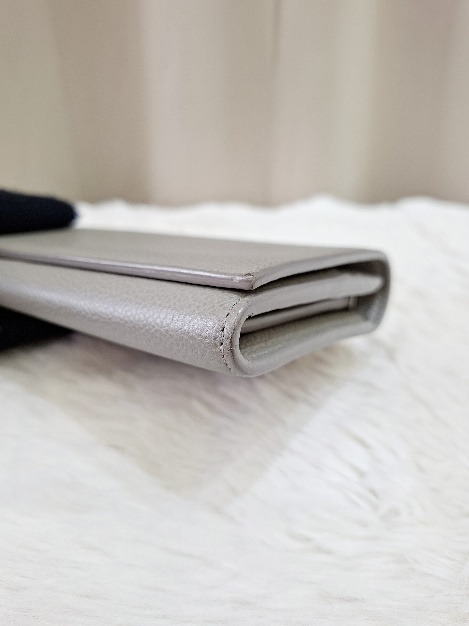 YSL Flap Long Wallet Grey YSL Flap Long Wallet Grey