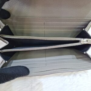 YSL Flap Long Wallet Grey