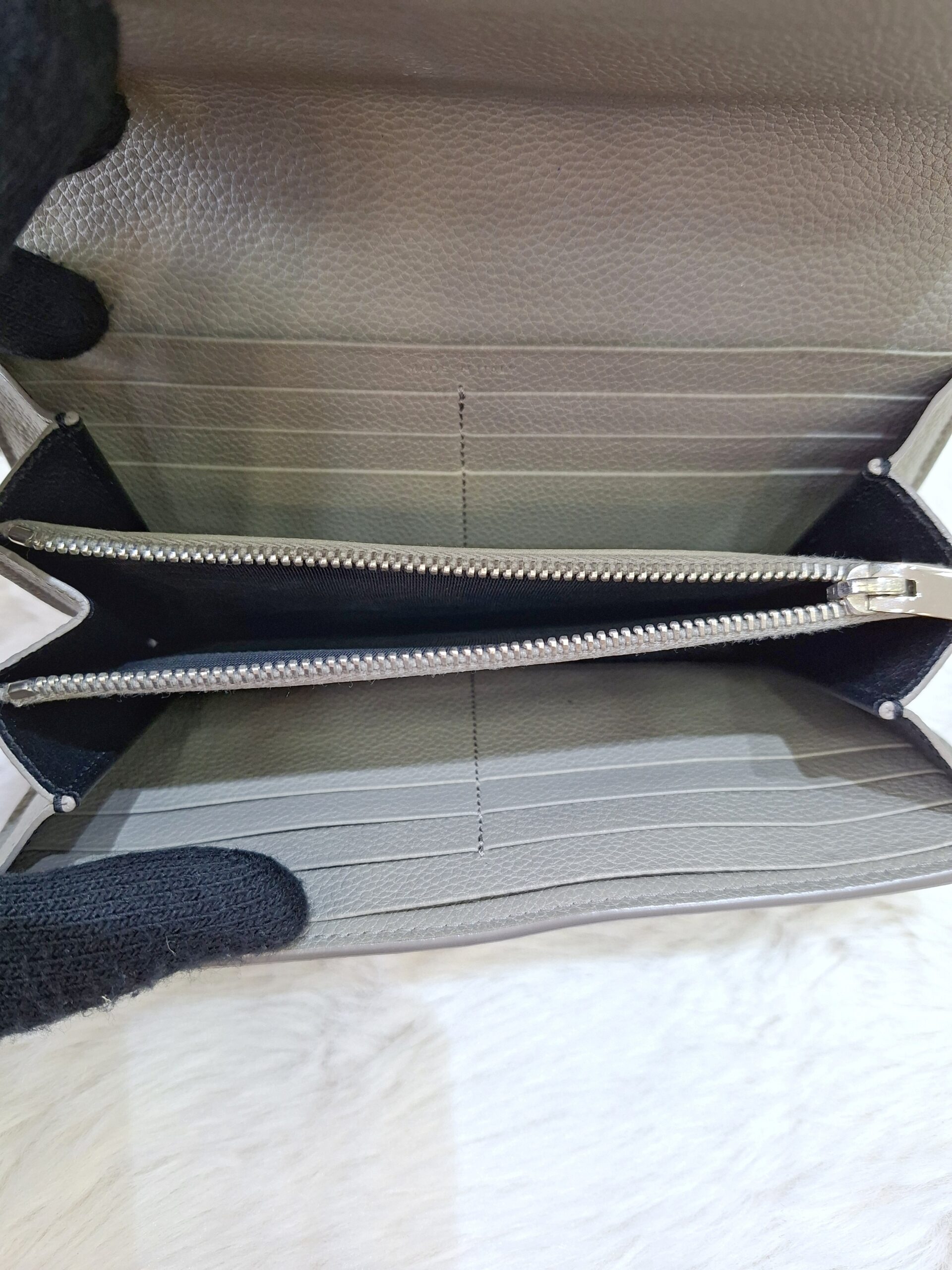 YSL Flap Long Wallet Grey YSL Flap Long Wallet Grey