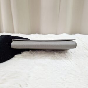 YSL Flap Long Wallet Grey