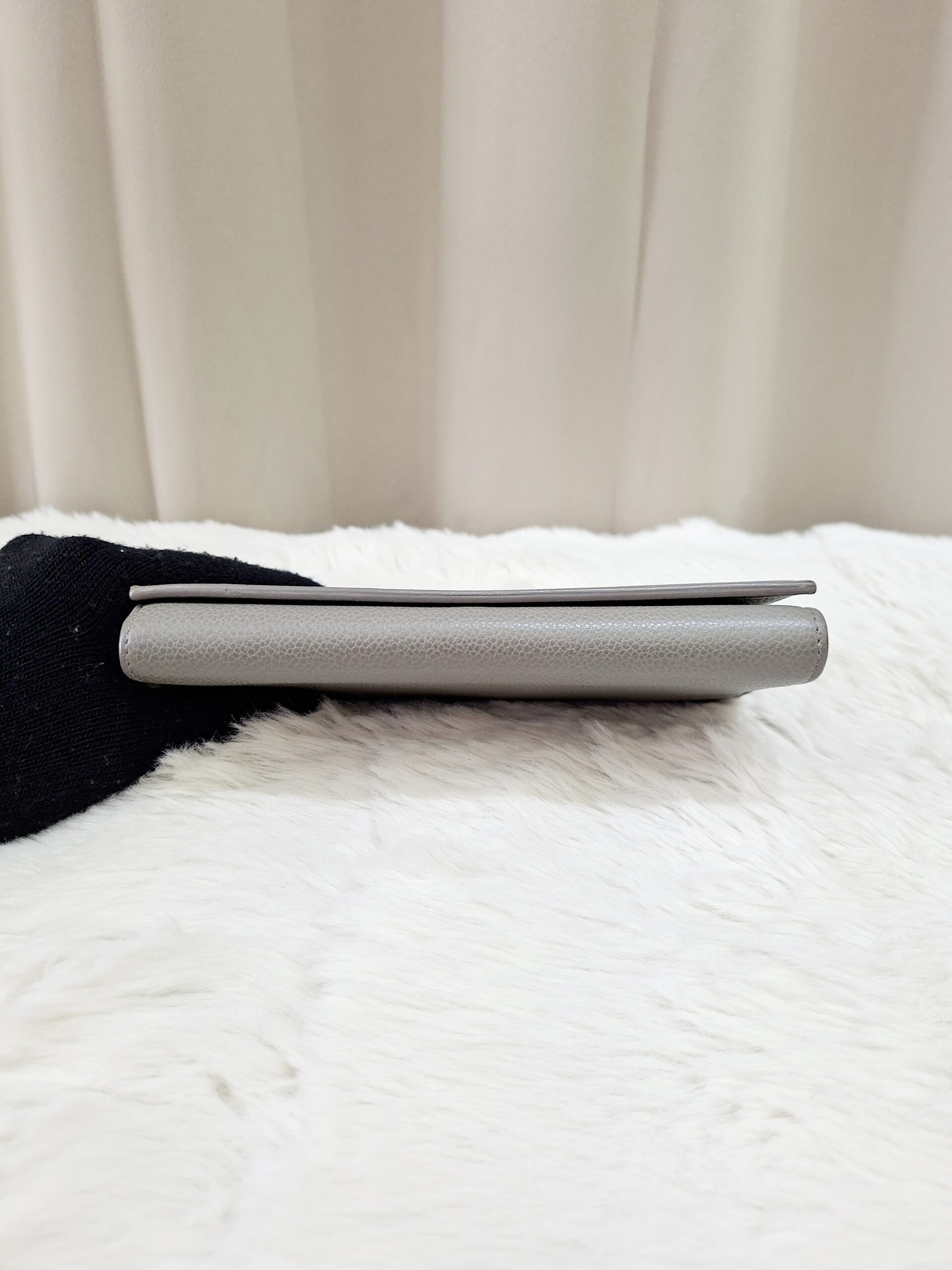 YSL Flap Long Wallet Grey YSL Flap Long Wallet Grey